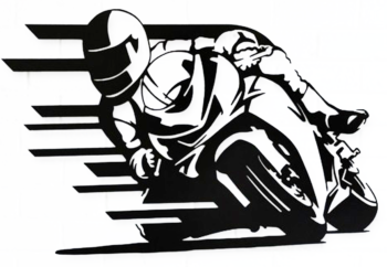 Vyrezávaný obraz Motorka 01 - Image 2